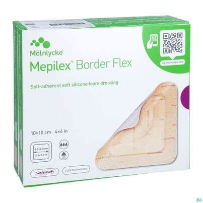 Schaumverband Mepilex/flexibel Border 10x 10cm 10st, A-Nr.: 4802274 - 03
