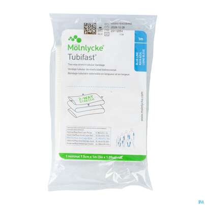 Schlauchverband Tubifast Elast.gazeverband Blau F Bein, Ober- Schenkel 1m, A-Nr.: 0866544 - 02