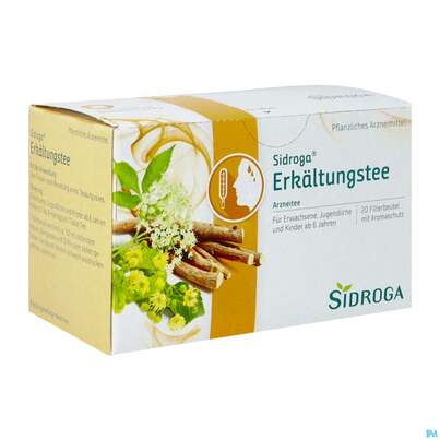 Sie sehen eine Packung Sidroga Tee Doppelkammerbeutel Erkaeltung 20st, Produktbild: 04 Sidroga Tee Doppelkammerbeutel Erkaeltung 20st, A-Nr.: 1287363 - 04