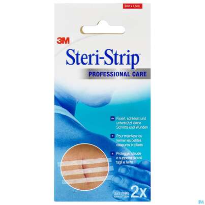 Sie sehen eine Packung Wundnahtstreifen Steri-strip 6x 75mm R1541 6st, Produktbild: 01 Wundnahtstreifen Steri-strip 6x 75mm R1541 6st, A-Nr.: 3071414 - 01