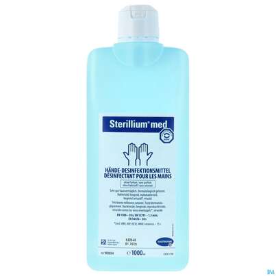Sie sehen eine Packung Sterillium Haendedesinfektion Med 1l, Produktbild: 01 Sterillium Haendedesinfektion Med 1l, A-Nr.: 3836035 - 01