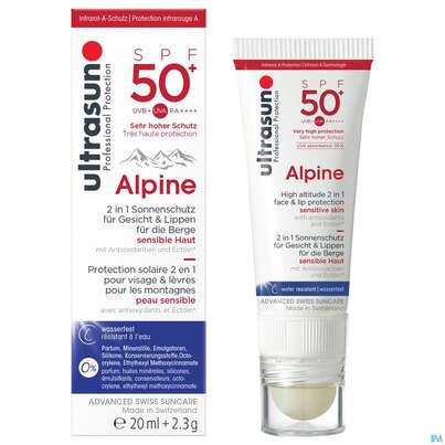 Sonnenprodukte Ultrasun 20ml+2,3g Alpine Compi Spf50+ 62551 1st, A-Nr.: 4604114 - 02