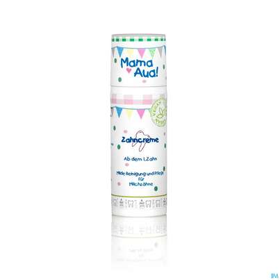 Sie sehen eine Packung Zahnpaste Mama Aua Zahncreme 50ml, Produktbild: 04 Zahnpaste Mama Aua Zahncreme 50ml, A-Nr.: 4120250 - 04
