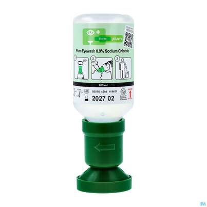 Sie sehen eine Packung Augenspuelflasche -sandipharma 200ml Nacl 0,9% Steril 1st, Produktbild: 02 Augenspuelflasche -sandipharma 200ml Nacl 0,9% Steril 1st, A-Nr.: 3591220 - 02