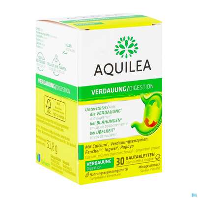 Sie sehen eine Packung Aquilea Gastro Kautabl Verdauung 30st, Produktbild: 02 Aquilea Gastro Kautabl Verdauung 30st, A-Nr.: 5719836 - 02