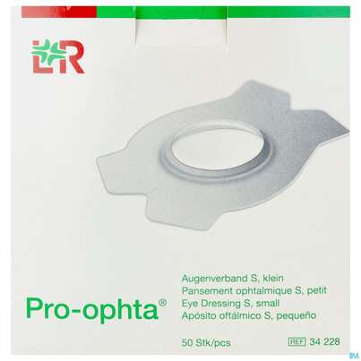 Sie sehen eine Packung Augenpflaster Pro-ophta S Klein 72x100mm 50st, Produktbild: 01 Augenpflaster Pro-ophta S Klein 72x100mm 50st, A-Nr.: 1753210 - 01