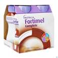 Sie sehen eine Packung Fortimel/complete 200ml Vitalflasche Schoko 4st, Produktbild: 02 Fortimel/complete 200ml Vitalflasche Schoko 4st, A-Nr.: 3664775 - 02