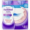 Sie sehen eine Packung Fortimel/protein 200ml 1,5kcal Erdbeere 4st, Produktbild: 03 Fortimel/protein 200ml 1,5kcal Erdbeere 4st, A-Nr.: 4303312 - 03