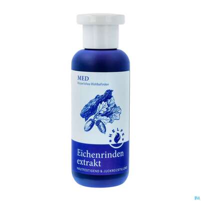 Sie sehen eine Packung Helfe Eichenrindenextrakt 200ml, Produktbild: 02 Helfe Eichenrindenextrakt 200ml, A-Nr.: 0177632 - 02