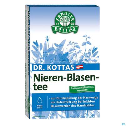 Sie sehen eine Packung Dr.Kottas Tee Nieren-blasentee 20st, Produktbild: 01 Dr.Kottas Tee Nieren-blasentee 20st, A-Nr.: 3886145 - 01