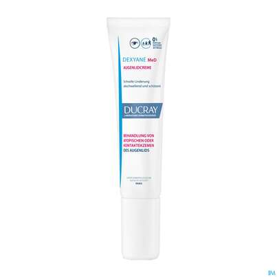 Sie sehen eine Packung Ducray Dexyane Med Creme Augenlid 15ml, Produktbild: 02 Ducray Dexyane Med Creme Augenlid 15ml, A-Nr.: 5212706 - 02
