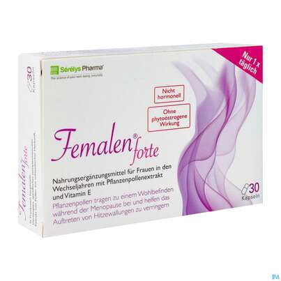 Sie sehen eine Packung Femalen Hartkapseln Forte 30st, Produktbild: 02 Femalen Hartkapseln Forte 30st, A-Nr.: 4777688 - 02