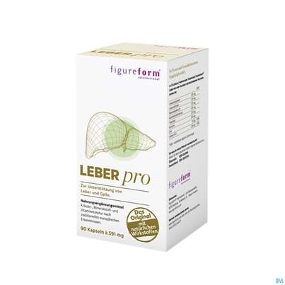 Sie sehen eine Packung Leber Kapseln Pro Figureform 90st, Produktbild: 04 Leber Kapseln Pro Figureform 90st, A-Nr.: 4242094 - 04