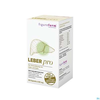 Sie sehen eine Packung Leber Kapseln Pro Figureform 90st, Produktbild: 05 Leber Kapseln Pro Figureform 90st, A-Nr.: 4242094 - 05