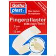 Sie sehen eine Packung Fingerverbaende -gothaplast 2x 12cm 10st, Produktbild: 01 Fingerverbaende -gothaplast 2x 12cm 10st, A-Nr.: 2418181 - 01
