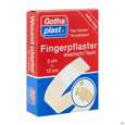 Sie sehen eine Packung Fingerverbaende -gothaplast 2x 12cm 10st, Produktbild: 02 Fingerverbaende -gothaplast 2x 12cm 10st, A-Nr.: 2418181 - 02