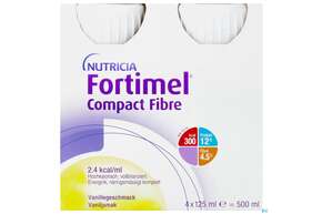 Fortimel/compact/fibre 125ml Vitalflasche Vanille 4st, A-Nr.: 3797849 - 01