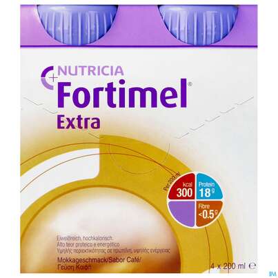 Fortimel/protein 200ml 1,5kcal Kaffee 4st, A-Nr.: 4303393 - 01