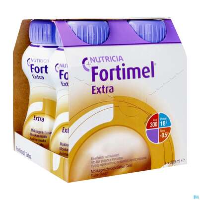 Fortimel/protein 200ml 1,5kcal Kaffee 4st, A-Nr.: 4303393 - 02