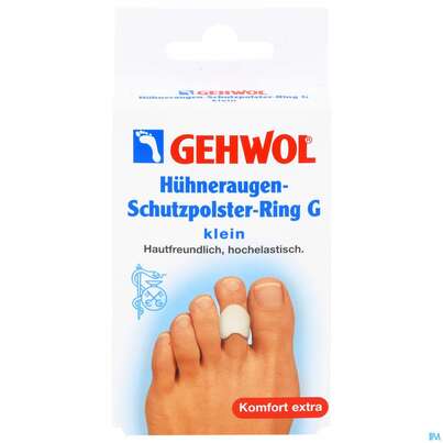 Sie sehen eine Packung Huehneraugen Schutzpolster Gehwol/ring/g Klein Nr 64199 3st, Produktbild: 01 Huehneraugen Schutzpolster Gehwol/ring/g Klein Nr 64199 3st, A-Nr.: 1487004 - 01