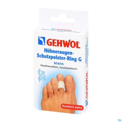Sie sehen eine Packung Huehneraugen Schutzpolster Gehwol/ring/g Klein Nr 64199 3st, Produktbild: 02 Huehneraugen Schutzpolster Gehwol/ring/g Klein Nr 64199 3st, A-Nr.: 1487004 - 02