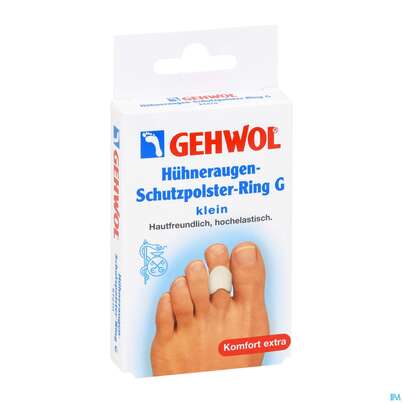 Sie sehen eine Packung Huehneraugen Schutzpolster Gehwol/ring/g Klein Nr 64199 3st, Produktbild: 03 Huehneraugen Schutzpolster Gehwol/ring/g Klein Nr 64199 3st, A-Nr.: 1487004 - 03