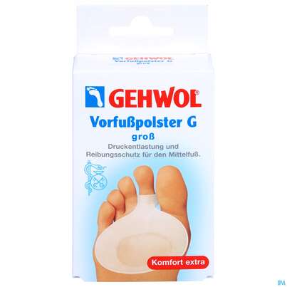 Sie sehen eine Packung Gehwol Vorfusspolster G Gross Nr 64156 2st, Produktbild: 01 Gehwol Vorfusspolster G Gross Nr 64156 2st, A-Nr.: 1810511 - 01