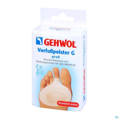 Sie sehen eine Packung Gehwol Vorfusspolster G Gross Nr 64156 2st, Produktbild: 02 Gehwol Vorfusspolster G Gross Nr 64156 2st, A-Nr.: 1810511 - 02