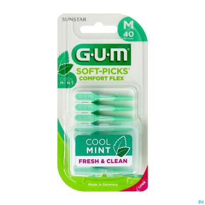 Sie sehen eine Packung Gum Interdentalbuersten Soft/picks/minty Medium 40st, Produktbild: 02 Gum Interdentalbuersten Soft/picks/minty Medium 40st, A-Nr.: 5612618 - 02