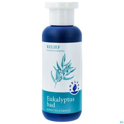 Sie sehen eine Packung Helfe Eukalyptusbad Rein 200ml, Produktbild: 01 Helfe Eukalyptusbad Rein 200ml, A-Nr.: 3726536 - 01