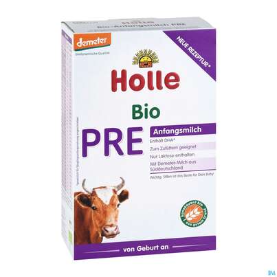 Sie sehen eine Packung Holle Bio Pre Anfangsmilch Saeuglingsmilch 400g, Produktbild: 03 Holle Bio Pre Anfangsmilch Saeuglingsmilch 400g, A-Nr.: 4747351 - 03