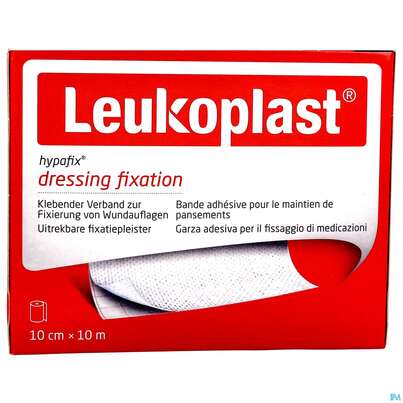 Sie sehen eine Packung Wundverband Hypafix/leukoplast Fixierverband 10mx10cm 7994904 1st, Produktbild: 01 Wundverband Hypafix/leukoplast Fixierverband 10mx10cm 7994904 1st, A-Nr.: 4746788 - 01