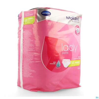 Sie sehen eine Packung Inkontinenz Molicare Premium/lady/pants Tropfen 5 Medium 8st, Produktbild: 04 Inkontinenz Molicare Premium/lady/pants Tropfen 5 Medium 8st, A-Nr.: 4918806 - 04