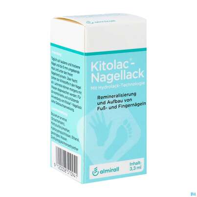 Sie sehen eine Packung Nagel Lack/kitolac 3,3ml, Produktbild: 02 Nagel Lack/kitolac 3,3ml, A-Nr.: 4108697 - 02