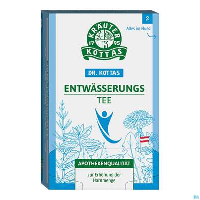 Sie sehen eine Packung Dr.Kottas Tee Entwaesserung 20st, Produktbild: 01 Dr.Kottas Tee Entwaesserung 20st, A-Nr.: 3886398 - 01