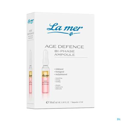 Sie sehen eine Packung La Mer Mit Parfum Age Defence Ampulle 2ml 7st, Produktbild: 01 La Mer Mit Parfum Age Defence Ampulle 2ml 7st, A-Nr.: 5204641 - 01