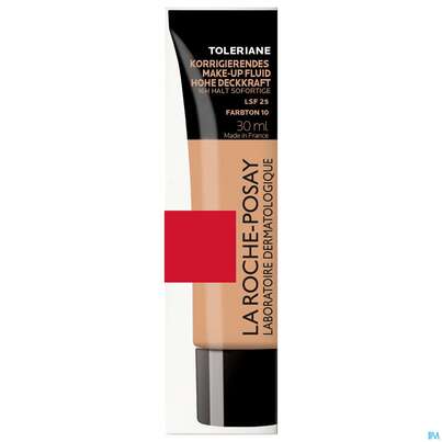 Sie sehen eine Packung La Roche Posay Toleriane Fluide Makeup 10 30ml, Produktbild: 01 La Roche Posay Toleriane Fluide Makeup 10 30ml, A-Nr.: 5710858 - 01