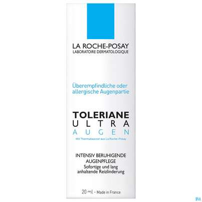 Sie sehen eine Packung La Roche Posay Augenpflege Toleriane Ultra Augen 20ml, Produktbild: 01 La Roche Posay Augenpflege Toleriane Ultra Augen 20ml, A-Nr.: 4324544 - 01