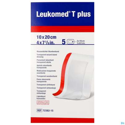 Wundverband Leukomed T Plus Folienverband/+auflage Steril 10x20cm 5st, A-Nr.: 3942406 - 02