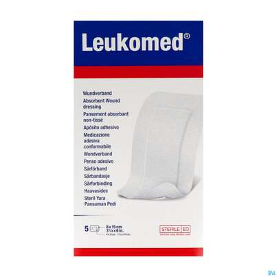 Wundverband Leukomed/steril Verklebungsschutz 8x15cm 5st, A-Nr.: 3091262 - 04