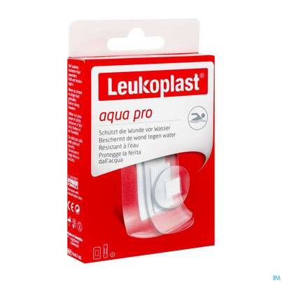 Sie sehen eine Packung Wundpflaster Leukoplast/aqua Pro Wasserdicht 3gr 20st, Produktbild: 03 Wundpflaster Leukoplast/aqua Pro Wasserdicht 3gr 20st, A-Nr.: 4369104 - 03