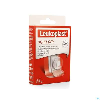 Sie sehen eine Packung Wundpflaster Leukoplast/aqua Pro Wasserdicht 3gr 20st, Produktbild: 04 Wundpflaster Leukoplast/aqua Pro Wasserdicht 3gr 20st, A-Nr.: 4369104 - 04