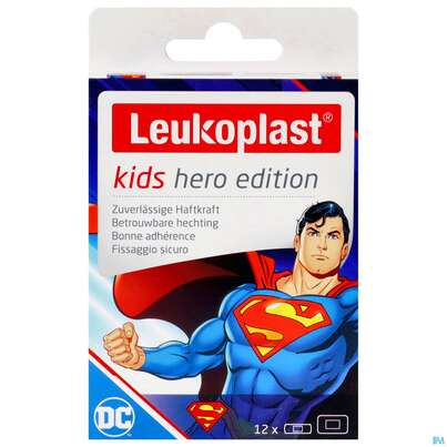 Wundpflaster Leukoplast/kids/hero Superman Strips 2gr 19x56mm +38x63mm 12st, A-Nr.: 5755482 - 01