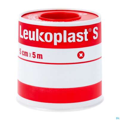 Sie sehen eine Packung Wundpflaster Leukoplast/s Rollenpflaster 5mx 5cm 4761600 1st, Produktbild: 02 Wundpflaster Leukoplast/s Rollenpflaster 5mx 5cm 4761600 1st, A-Nr.: 1218362 - 02