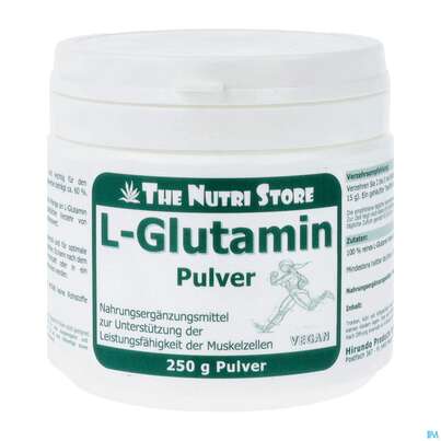 Sie sehen eine Packung L-glutamin Pulver Rein 100% 250g, Produktbild: 02 L-glutamin Pulver Rein 100% 250g, A-Nr.: 3204074 - 02