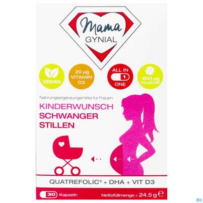 Sie sehen eine Packung Mamagynial Kapseln 30st, Produktbild: 01 Mamagynial Kapseln 30st, A-Nr.: 4607236 - 01