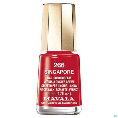Sie sehen eine Packung Mavala Nagellacke 266 Singapore 5ml, Produktbild: 03 Mavala Nagellacke 266 Singapore 5ml, A-Nr.: 4552860 - 03