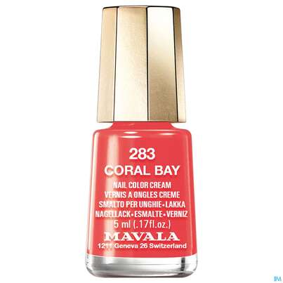 Sie sehen eine Packung Mavala Nagellacke 283 Coral Bay 5ml, Produktbild: 02 Mavala Nagellacke 283 Coral Bay 5ml, A-Nr.: 4515876 - 02