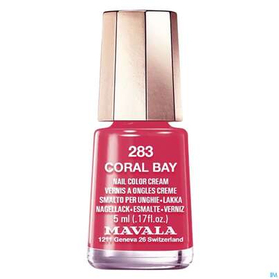 Sie sehen eine Packung Mavala Nagellacke 283 Coral Bay 5ml, Produktbild: 03 Mavala Nagellacke 283 Coral Bay 5ml, A-Nr.: 4515876 - 03