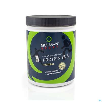 Sie sehen eine Packung Melasan/sport Fitness Drink Protein Pur 450g, Produktbild: 03 Melasan/sport Fitness Drink Protein Pur 450g, A-Nr.: 4619771 - 03
